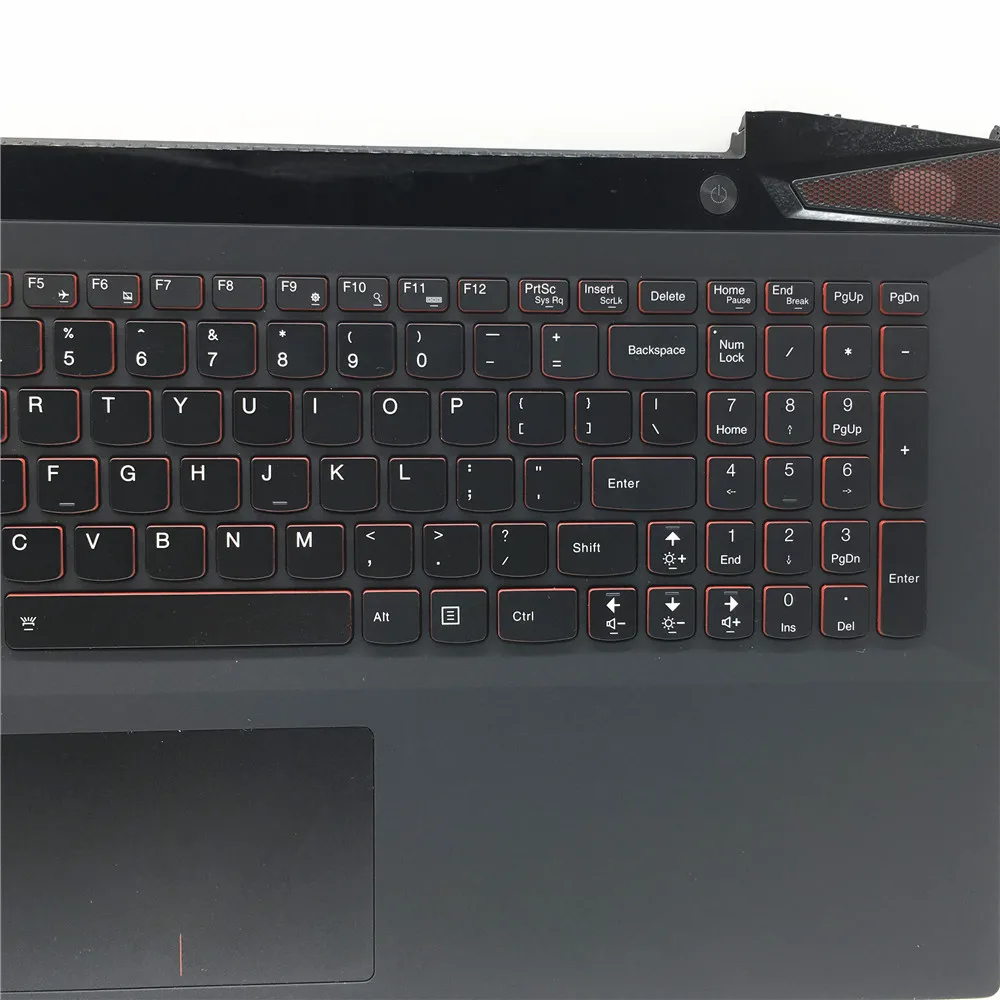 Reboto для lenovo Y50-70 Y50-80 Клавиатура для ноутбука с чехлом сенсорной панелью английский Американский Макет Черный