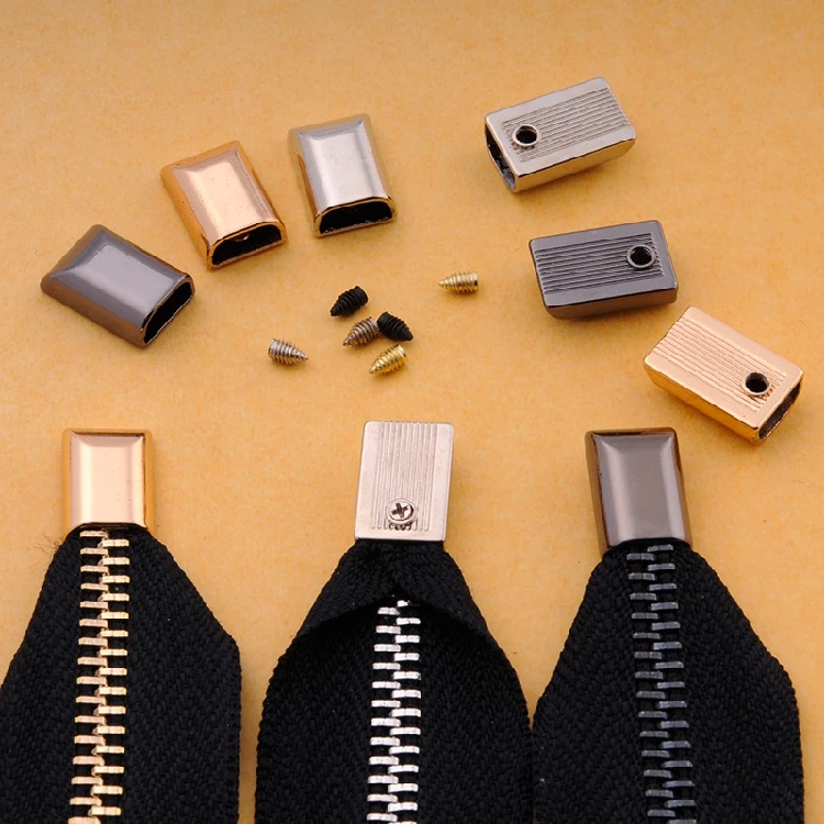 NEW 4 colors Bottom End Stopper Lock zipper 4pcs Replacement DIY A Zipper For Bags Leather Craft Garments Sewing Accessories | Дом и сад