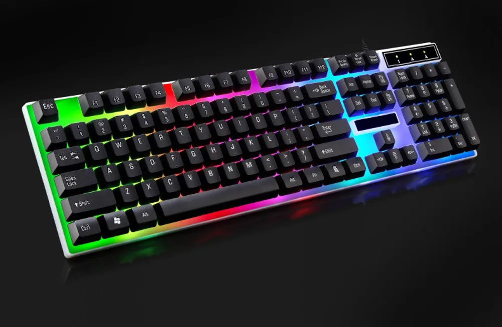 Светодиодная подсветка Esports игровая клавиатура USB кабель механическая с RGB