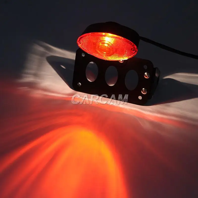 Черный боковой мост крепление мотоцикла номерной знак задний фонарь для победы