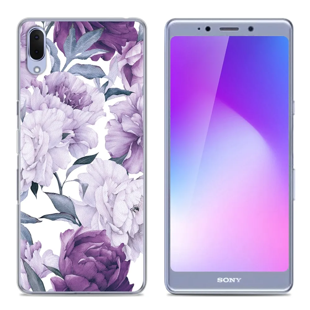 5 Мягкий чехол для телефона для sony Xperia L3, 5,7 дюйма, цветной модный дизайн, ТПУ силиконовый чехол - Цвет: 5