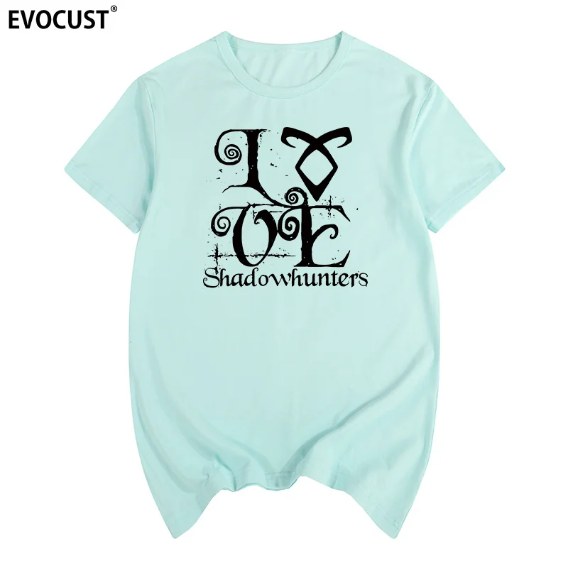 Летняя футболка с принтом Love Shadowhunters хлопковая Мужская новая женская | одежда