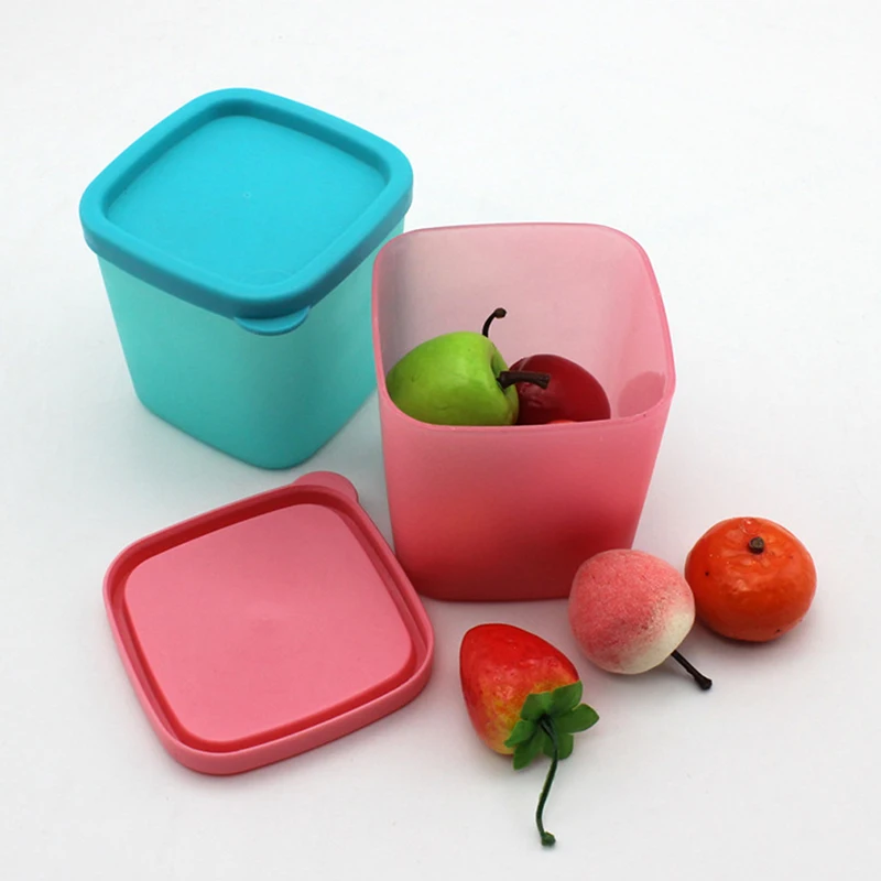 Кухонный пластиковый мини контейнер для хранения крышка коробка приправ соуса