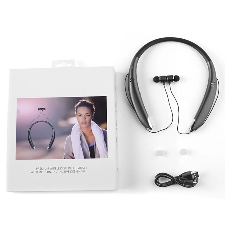 Bluetooth наушники Спортивная Беспроводная гарнитура стерео 4 1 со спикером с