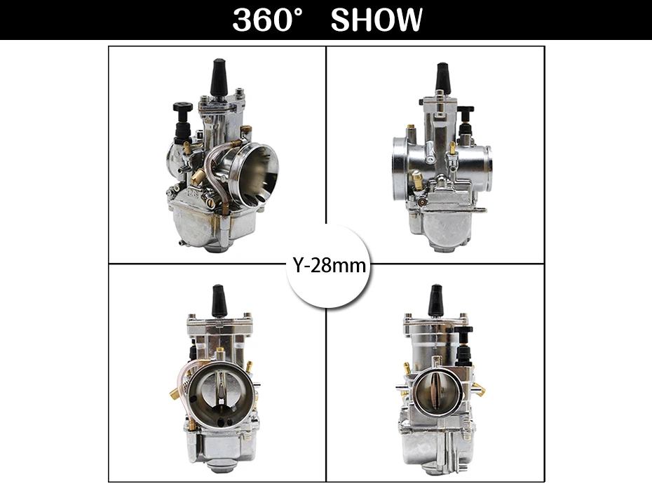 Alconstar-Keihin Koso OKO мотоциклетный карбюратор Carburador 28 30 32 34 мм с силовой струей для ATV внедорожных Dirt Pit Bike Racing