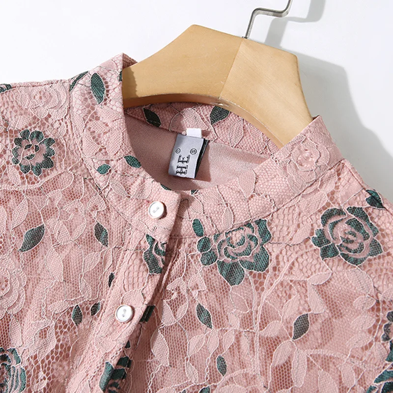 Женское платье с цветочным рисунком розовое бежевое кружевное бальное до