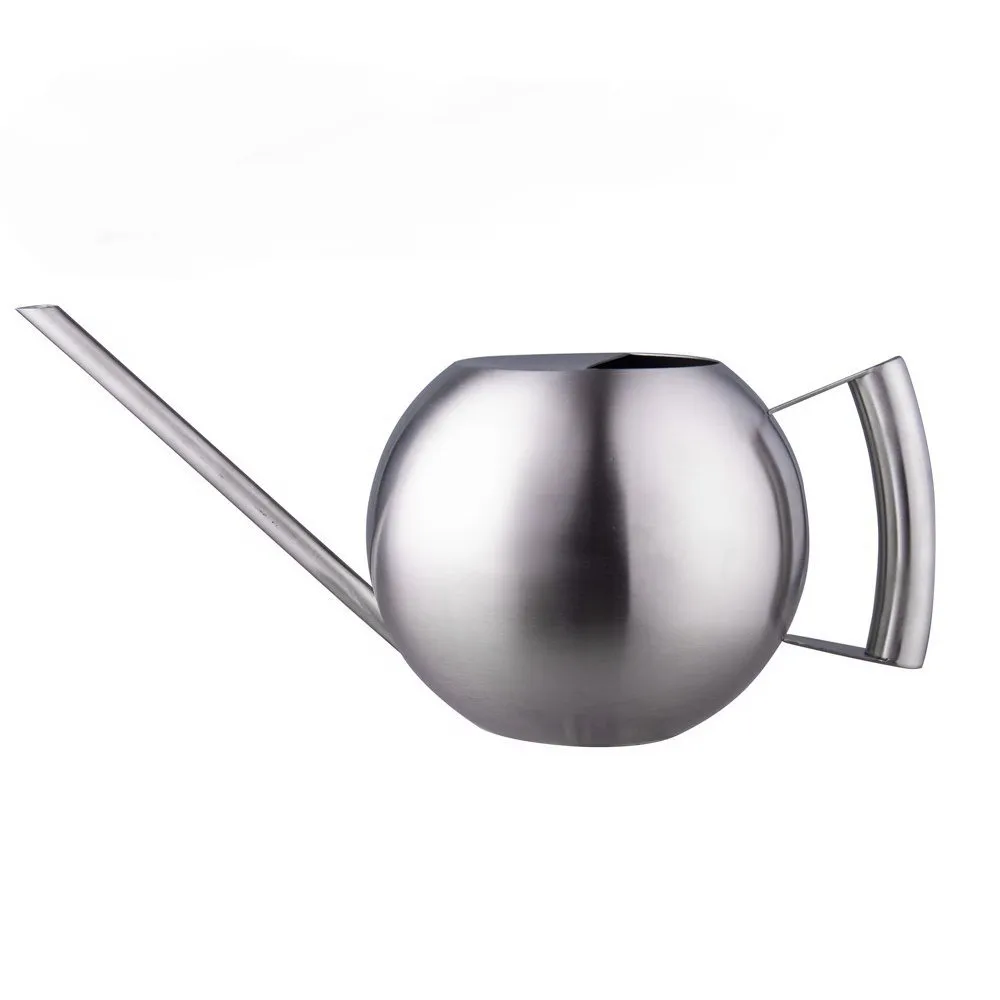 

Watering Can for Indoor House Plants Long Spout Brushed SUS304 Stainless Steel Gardening Watering Pot, 1.3L