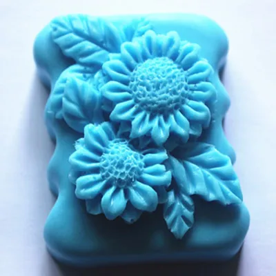 

Chrysanthemum Silicone Soap Molds Oval 3d Flower Chocoloate Cake Mold