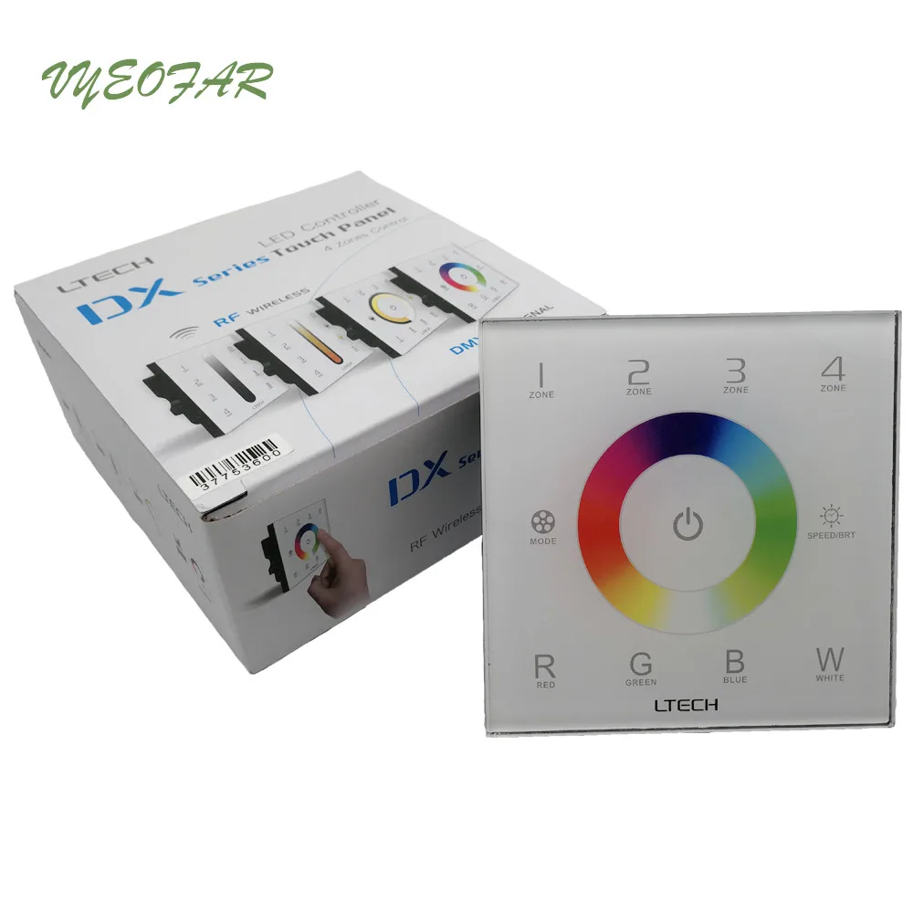 Новый DX8 rgbw led контроллер 4 зоны управления 100 в 240 RF пульт дистанционного 2 4G + DMX512