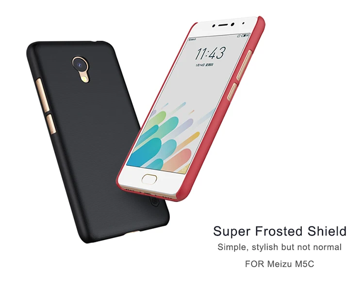 Чехол Nillkin для Meizu A5/M5C суперматовый защитный жесткий чехол из поликарбоната