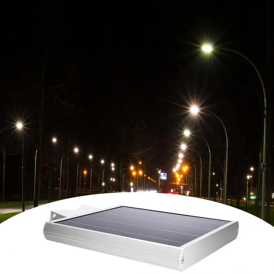 Светодиодный настенный светильник 12 Вт на солнечных батареях датчик