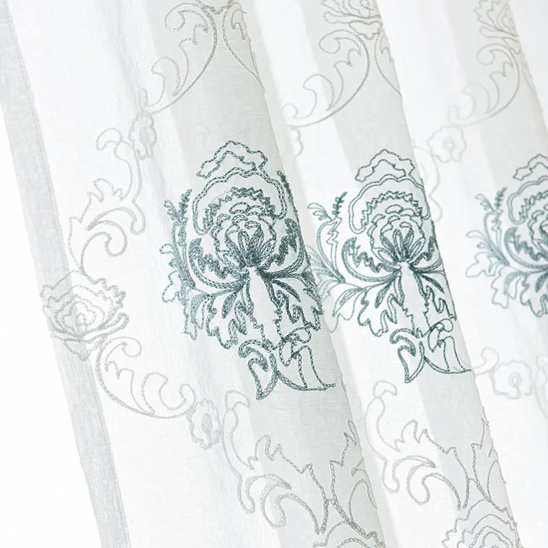 Европейский хлопковый вышитый фон для гостиной столовой спальни|embroidery curtain|curtains