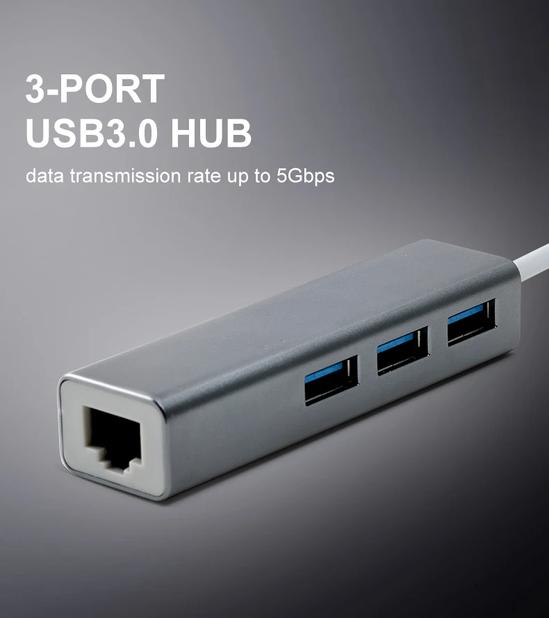 OFCCOM USB Ethernet USB 3,0 2,0 к RJ45 концентратор 10/100/1000 м Ethernet адаптер Сетевая карта USB Lan для Macbook Windows