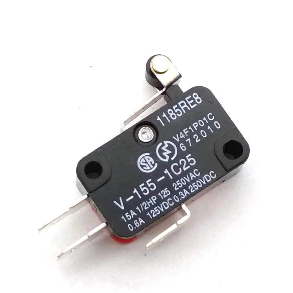 

10PCS V-155-1C25 Snap Action Push Button SPDT Momentary Micro Limit Switch