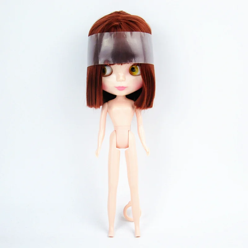 Кукла Blyth с челкой шарнирная кукла коричневыми волосами модная игрушка для
