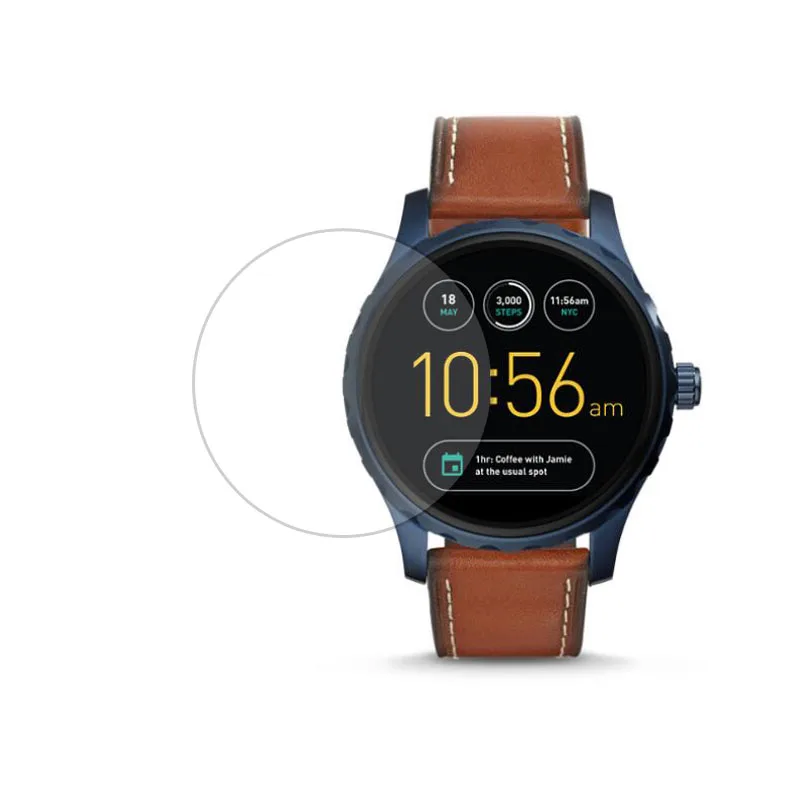 

Tempered Glass Protective Film Ultra Clear Guard For Fossil Q Marshal Gen 2 Generation Watch Smartwatch Screen Protector Cover