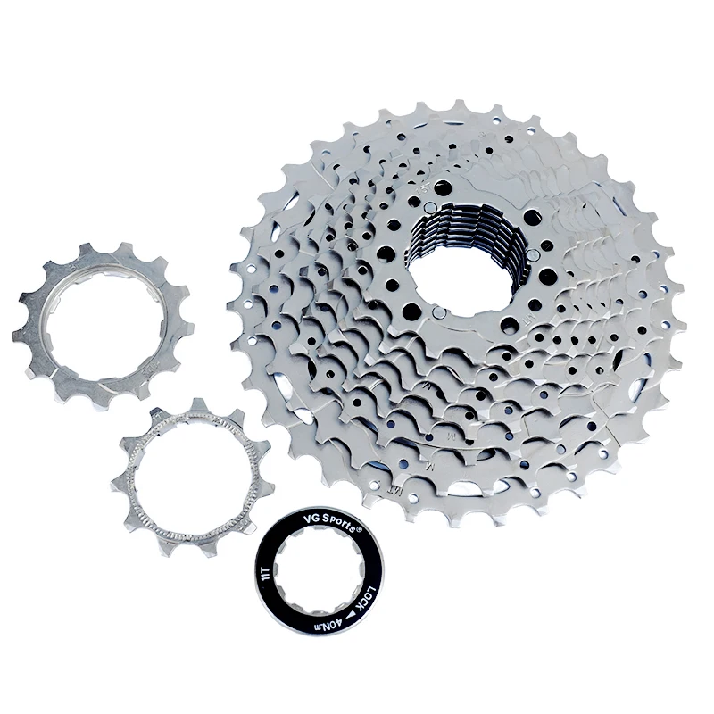 MTB 11-34T 10 скоростей кассета велосипедная Звездочка свободного хода cdg 10S горный велосипед свободного хода 36T Сверхлегкий 389g серебристый VG спортивный