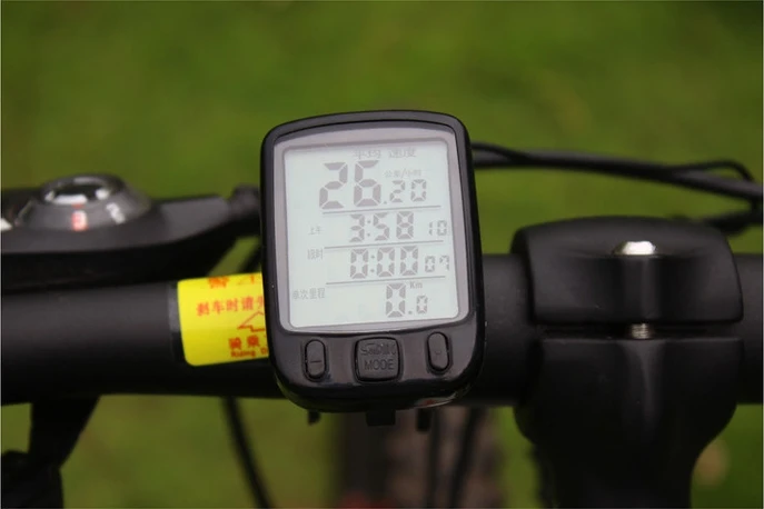 SunDing SD-563A Waterproof Temperature Wired Stopwatch LCD Bicycle Accessories Cycling Bike Speedometer Computer | Спорт и