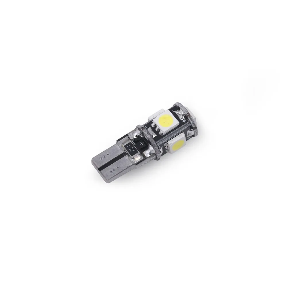 10X Высокое качество T10 CANBUS 5SMD 5050 194 W5W 501 светодиодный белые Автомобильные Боковые