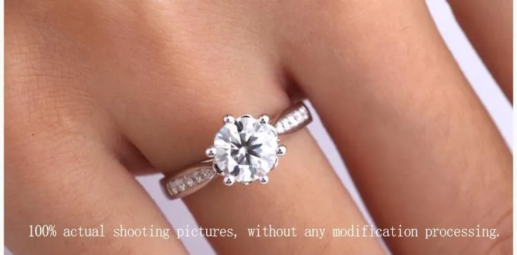 YANHUI модные обручальные кольца для Для женщин Золотой Цвет комплект 2ct CZ Diamant Обручение, ювелирные изделия из драгоценных металлов, украшения для Aneis Bague Anillos YR040