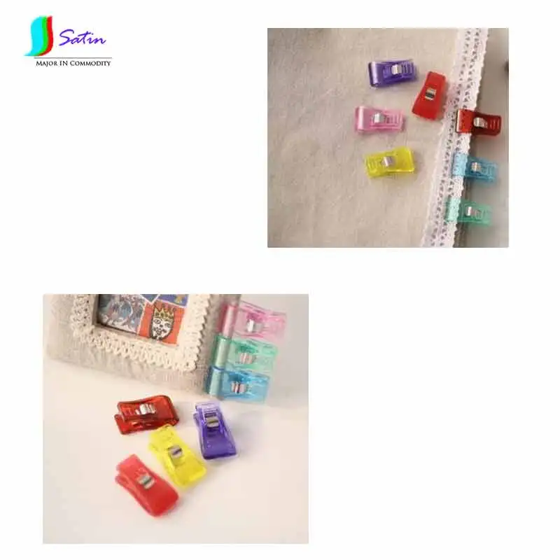 Clothing Help Accessory Patchwork Sewing DIY Crafts Knitting Crochet Quilt tools X Shape PVC Clear Colorful Plastic Clips S0034 | Дом и сад