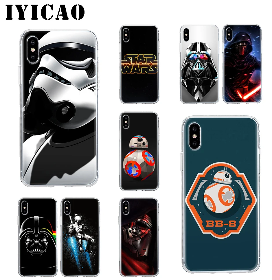 Жесткий чехол IYICAO Movie Star Wars для Iphone 4 4s 5 5S Se 6 7plus 8 8Plus X XS MAX XR 6s Plus 11 pro max | Мобильные