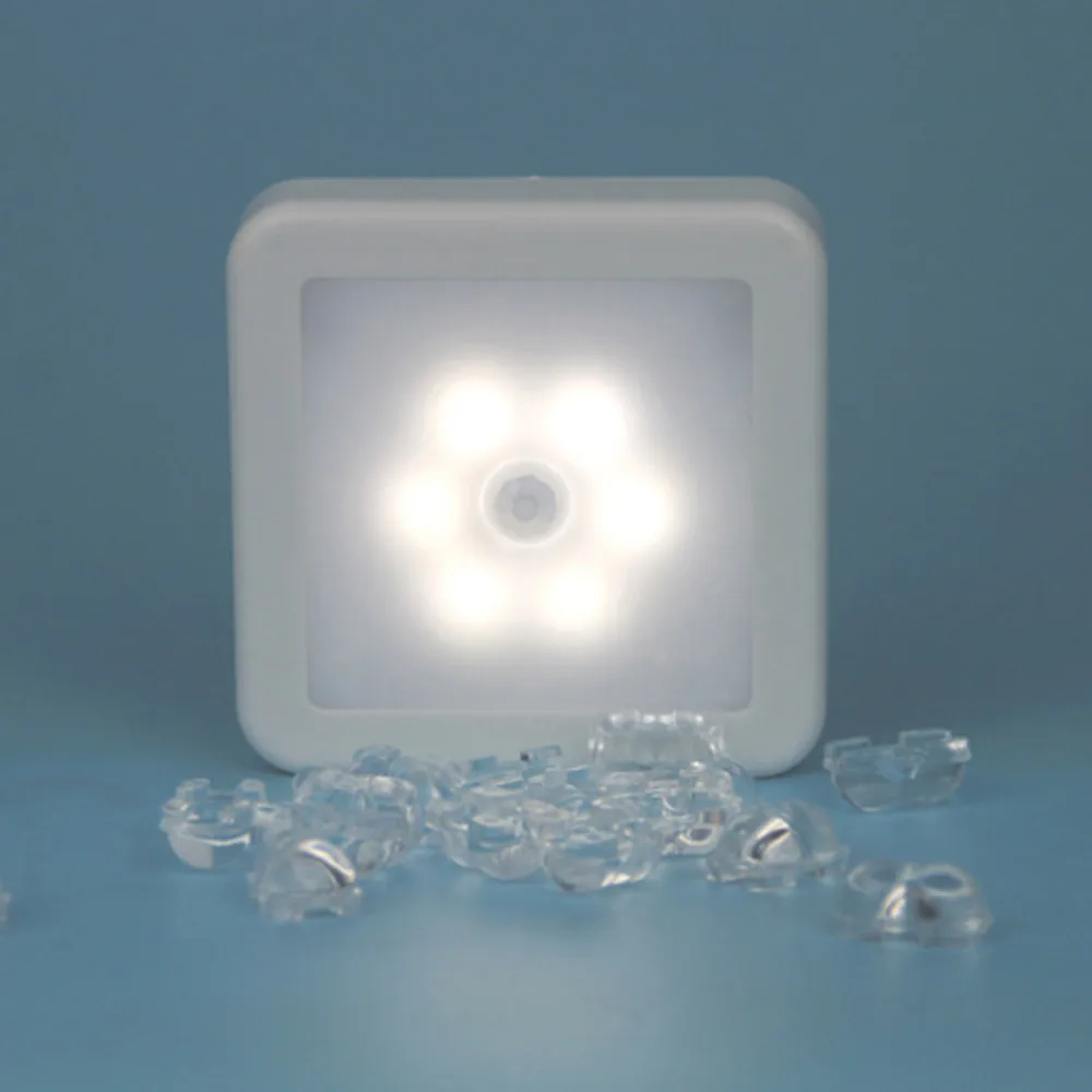 New High Quality 6 LED Wireless PIR Auto Motion Sensor Infrared Night Light Cabinet Stair Lamp Drop Shipping | Лампы и освещение