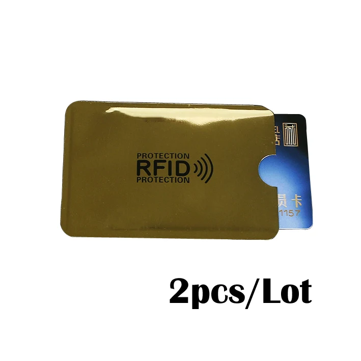 Yellow 5 шт. Противоугонный Rfid кредитный держатель для карт банк Id карта Обложка держатель ID защитный чехол портативный визитница безопасность - Цвет: Yellow