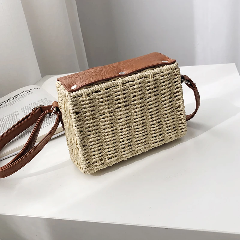 2019 Новая цветная контрастная маленькая квадратная сумка сумочка в стиле ретро