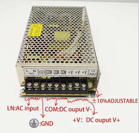 Одиночный выходной переключатель режим питания AC в DC конвертер S-200W |