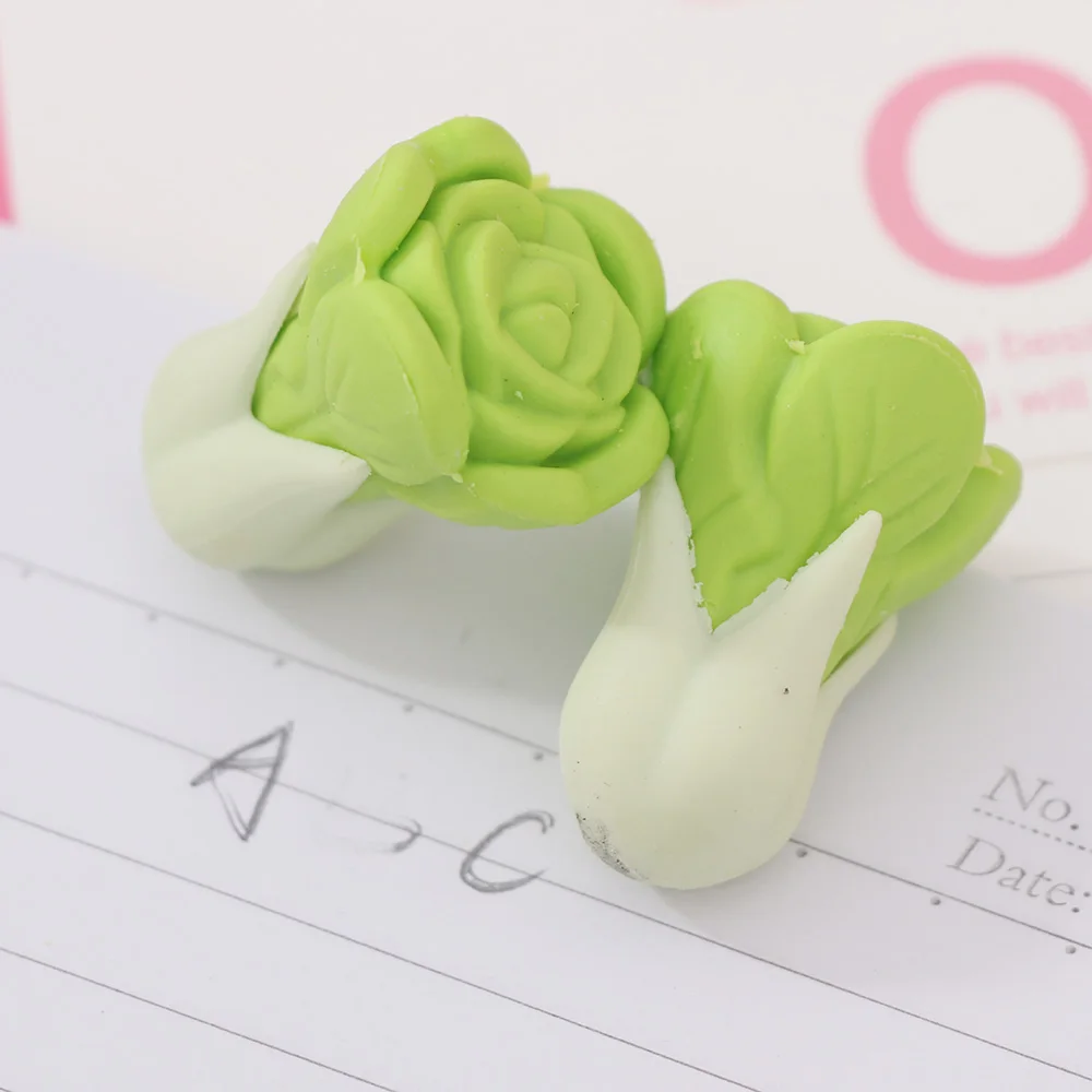 2 шт./компл. свежих овощей cabbag дизайн нетоксичный ластик Kawaii подарок для учеников приз обучающие игрушки для детей, офисные и школьные принадлежности