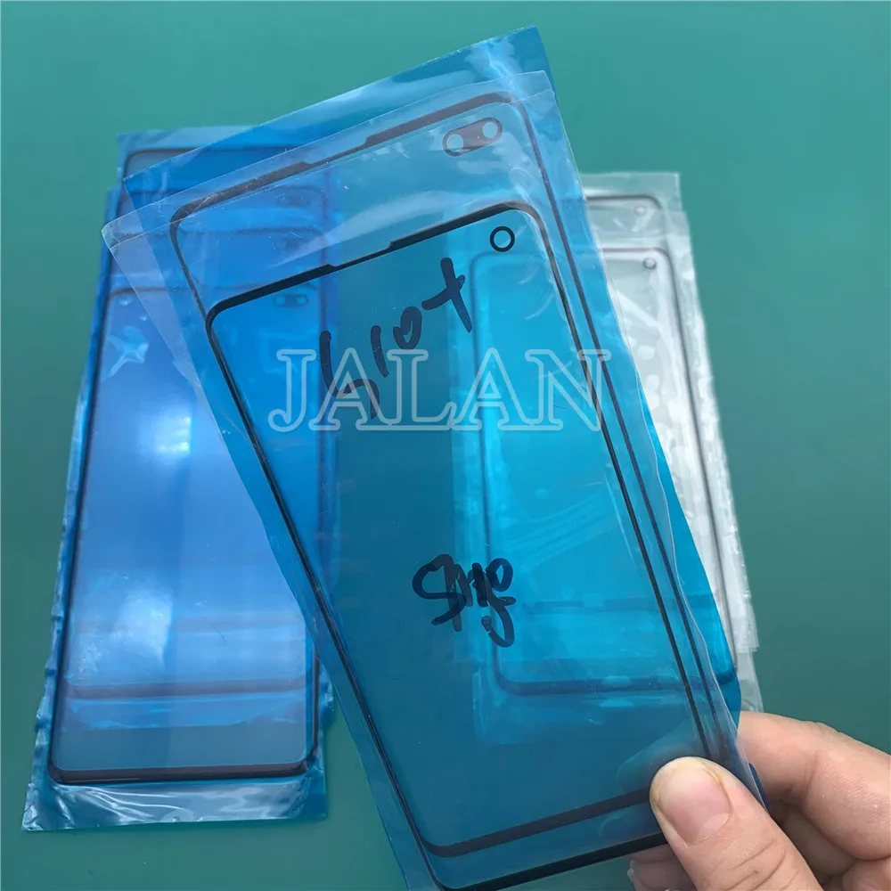 Оригинальное качество Переднее стекло для Samsung Galaxy S10 + сенсорный экран панель
