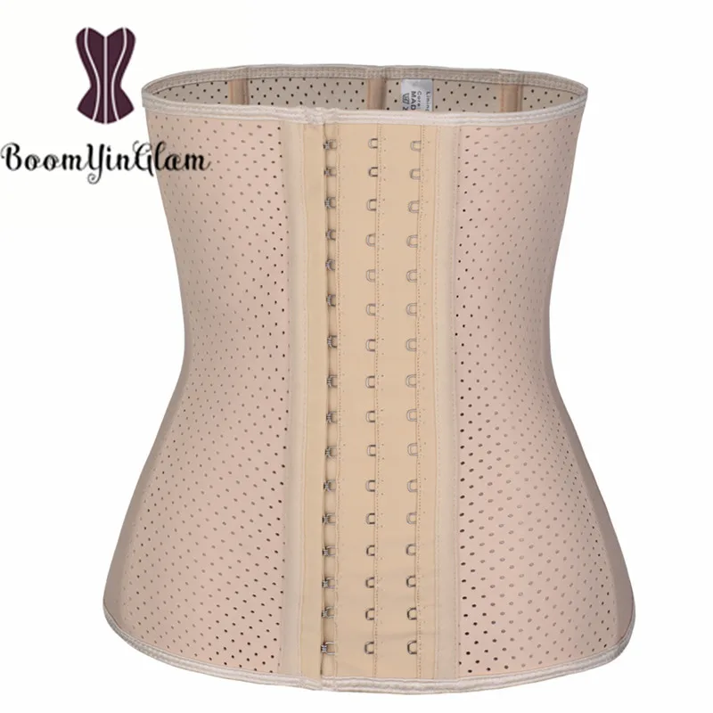 9 спиральных стальных косточек латекс тренировочный пояс для живота стройнящий