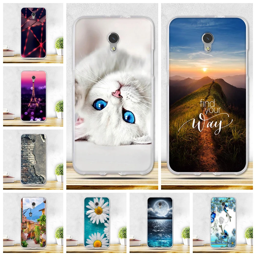 Чехол для ZTE Blade V7 / Мягкий Силиконовый ТПУ чехол V 7 умный с милым 3d рисунком V7|covers for