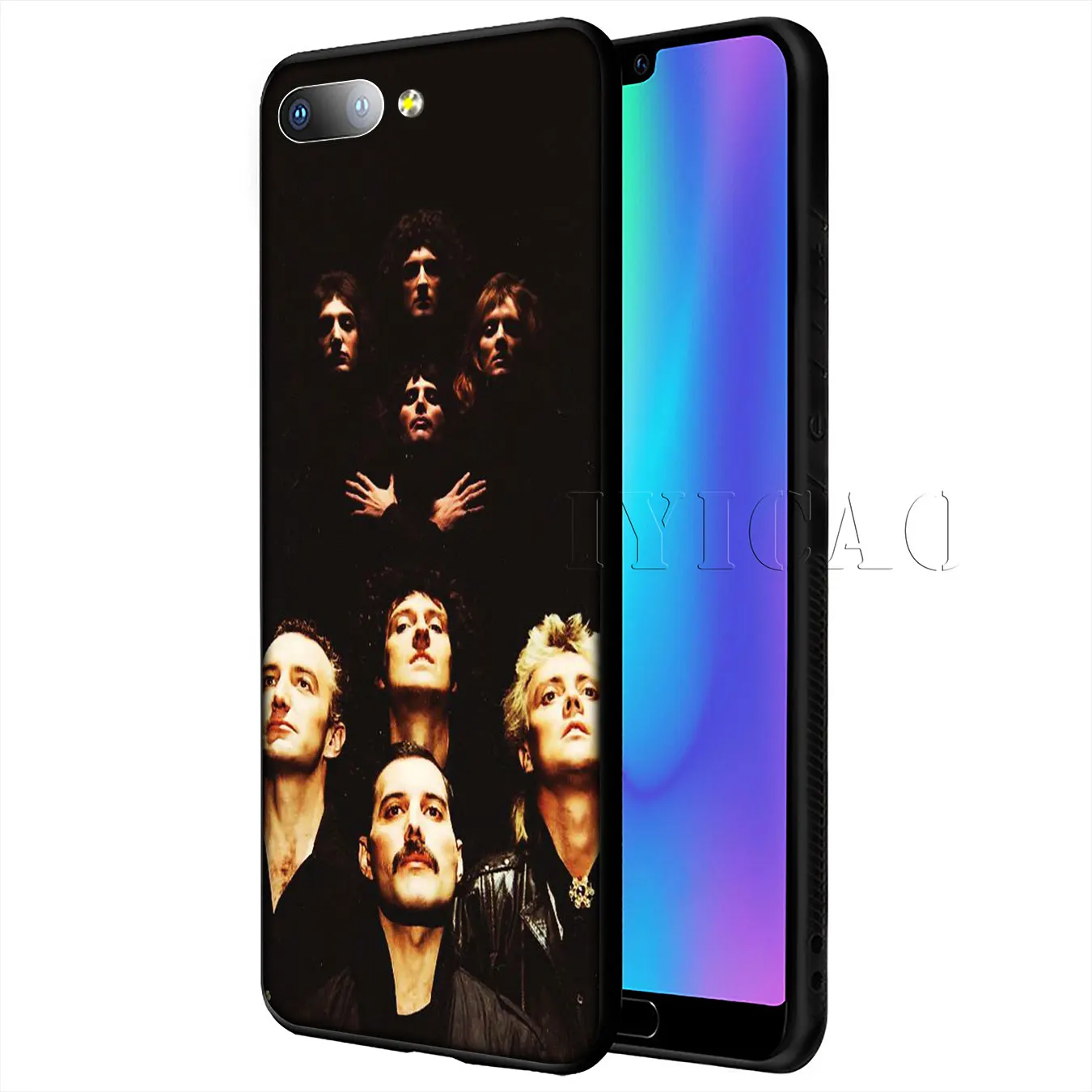 Мягкий силиконовый чехол для телефона IYICAO Queen Freddie Mercury Huawei Y9 Y7 Y6 Prime 2019 Honor 20 8C 8X 8 9 9X