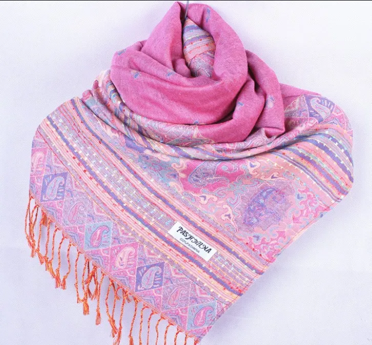 Модный розовый женский шелковый шарф Пашмина обертывание цветы Пчелы Бесплатная