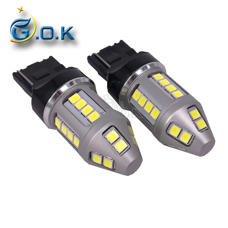 

10 шт., Автомобильные светодиодные лампы T20 7440 30SMD 2835 led 30 Вт