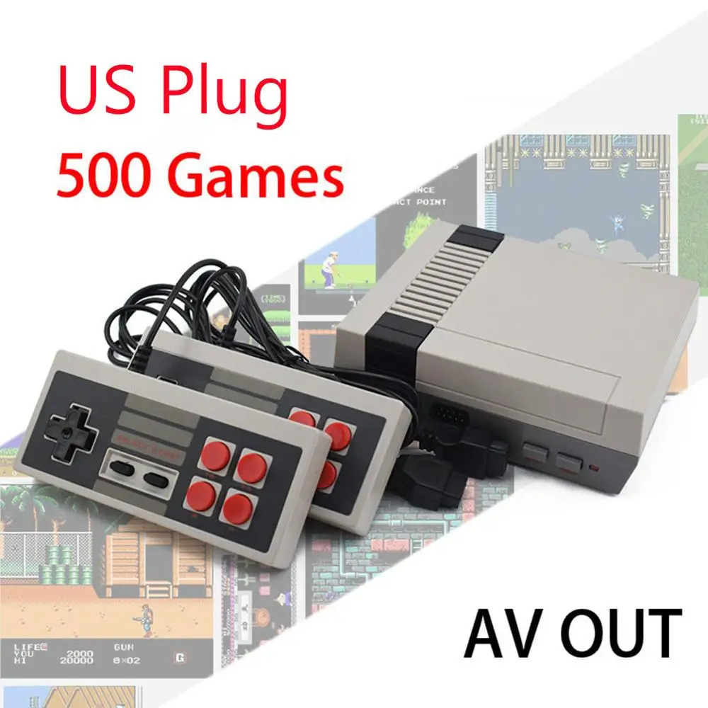 B Встроенные 500/620 классические игры ТВ портативная игровая консоль Обучающие игрушки 8 бит Ретро игровой плеер Игрушки для детей подарок - Цвет: B