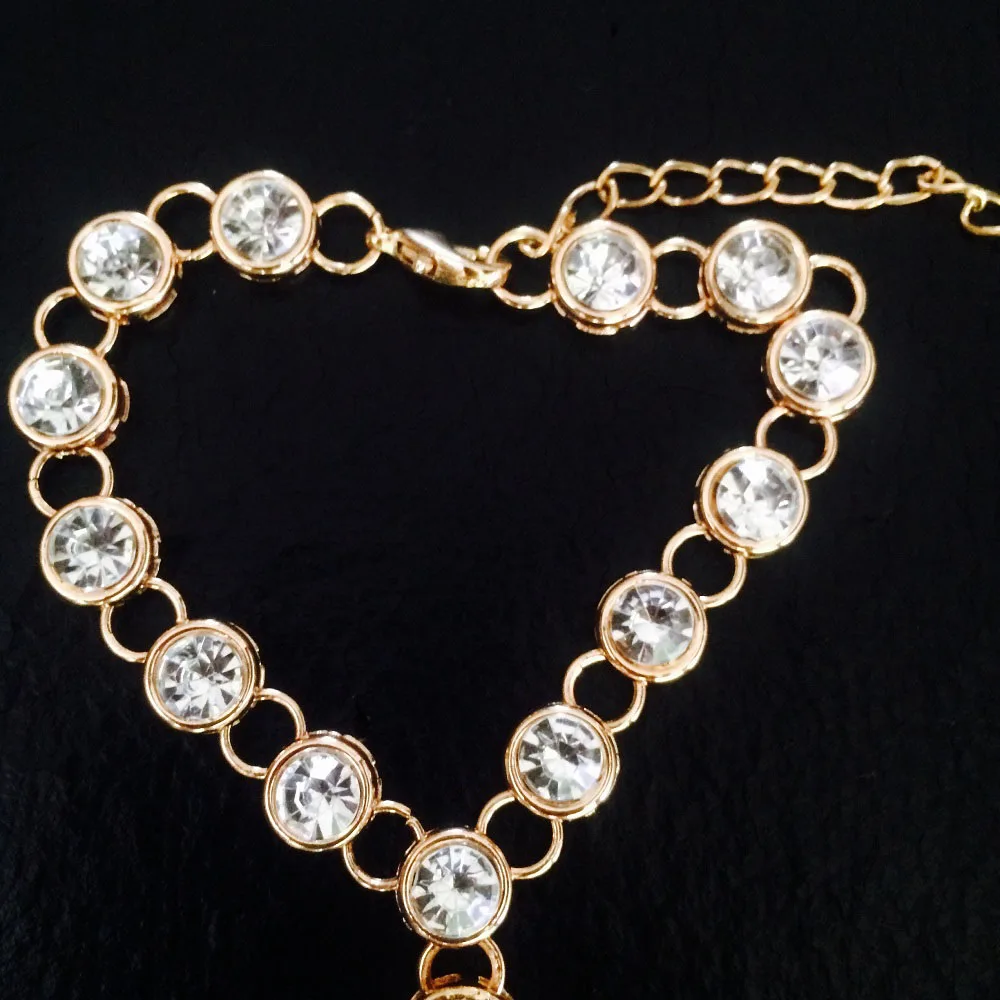 Ручная цепочка Ювелирные изделия Стразы браслет Бохо ювелирные Boho ручная