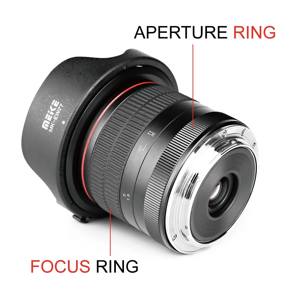 Mcoplus Meike 8 мм f/3,5 широкоугольный объектив рыбий глаз для Nikon D5300 D3100 D3200 D3300 D3400 D5100 D5200 D5500 D5600 D750 DSLR камеры