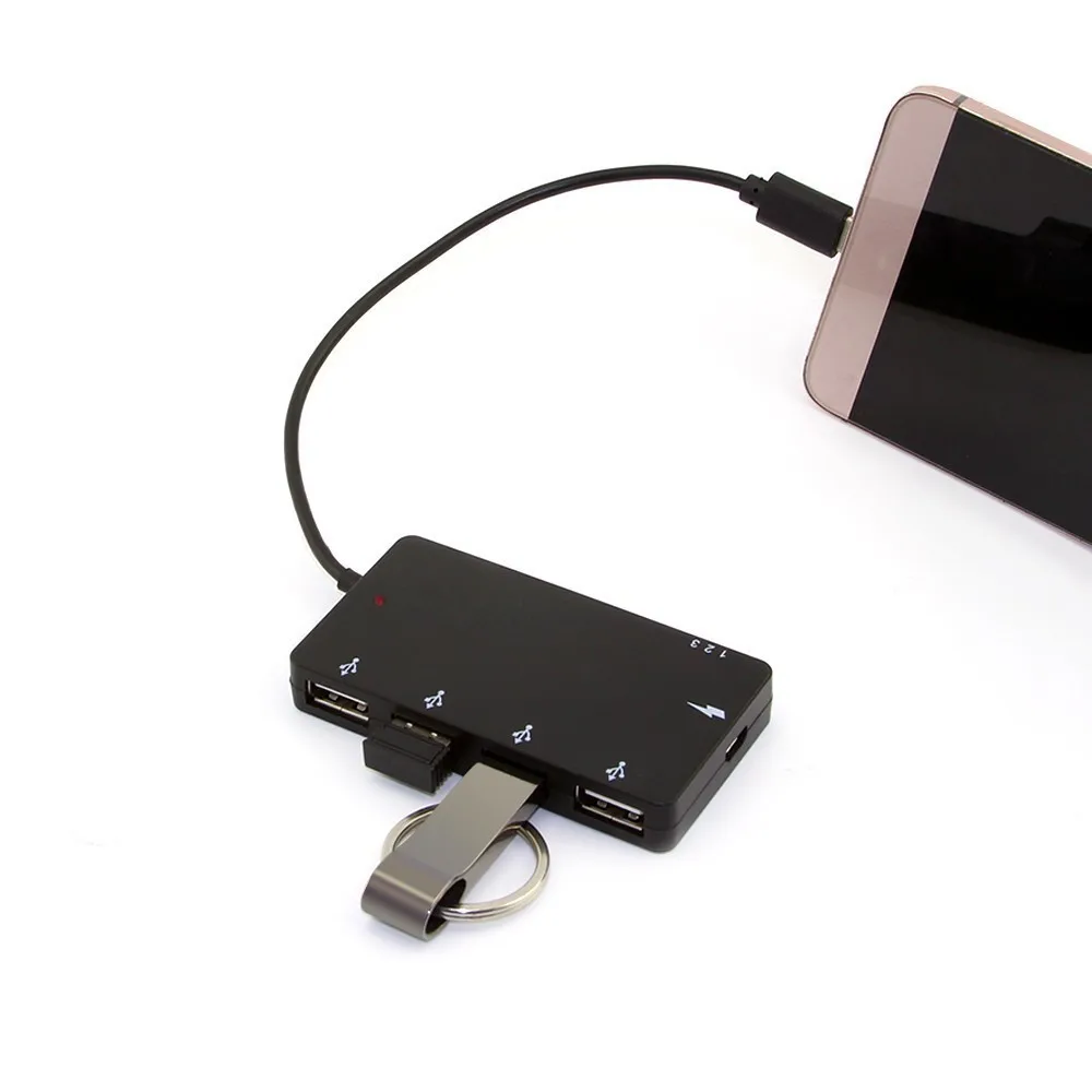 Концентратор type C 4 порта концентратор Высокоскоростной OTG USB hub разветвитель 2 0