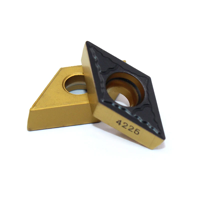 Фото DCMT11T304 PM 4225 DCMT 3 (2,5) 1 токарные инструменты, твердосплавная вставка, высококачественный токарный станок, режущий инструмент, токарная вставка №3