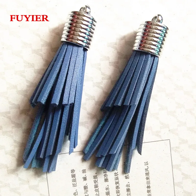 Модная серебряная кепка с кисточками длинный кожаный кулон кисточка различной