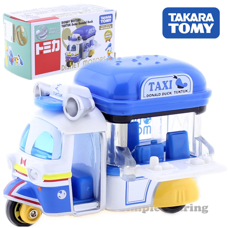 Набор моделей автомобилей Takara Tomy Tomica Diseny Дональд Дак Аниме Фигурка мотоцикл