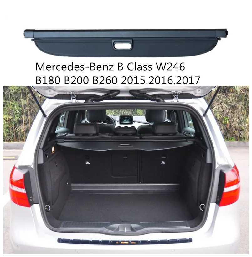 Защитный чехол для багажника Mercedes Benz B Class W246 B180 2015 2016 2017 2018 2019|cargo cover|trunk shadecar rear trunk