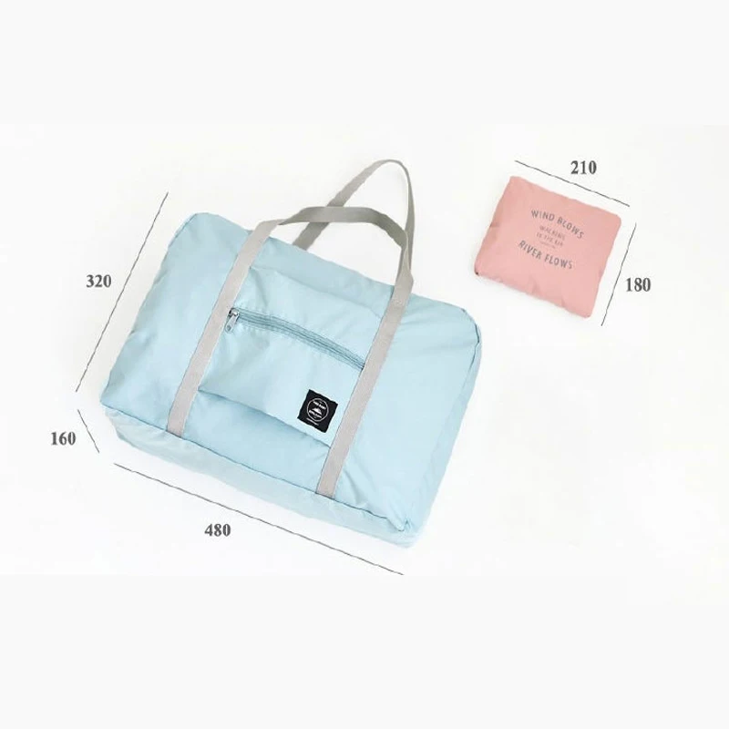 Сумка для путешествий HMUNII водонепроницаемая вместительная нейлоновая складная