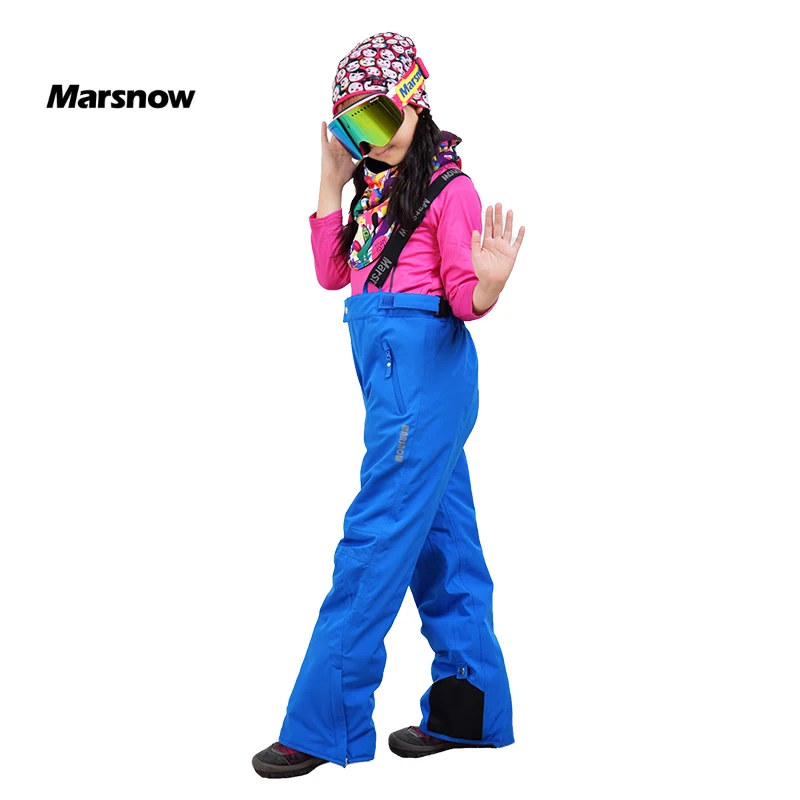 

-30 Marsnow New Arrival Girls Boys Childen Warm Winter Unisex Thermal Ski Pants Windproof Waterproof Outdoor Snowboard Trousers