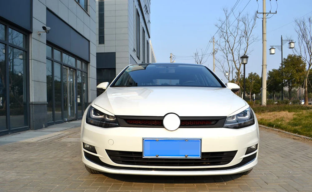 Для Volkswagen VW Golf 7 VII GTI gtd R MK7 Хромированная фара из АБС бровь фары реснички на фары отделка Стикеры аксессуары для стайлинга автомобилей