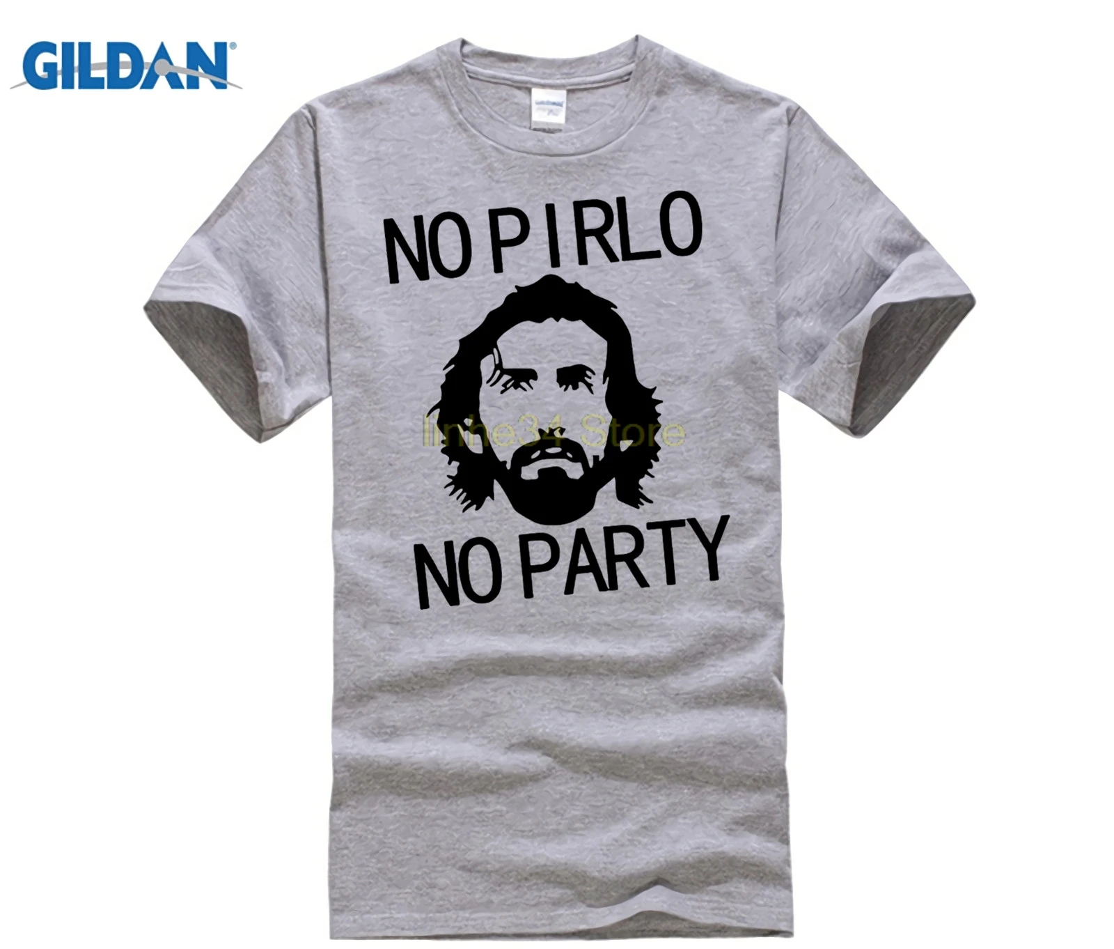 Брендовая мужская летняя футболка NO PIRLO вечерние Party Andrea с надписью смешные