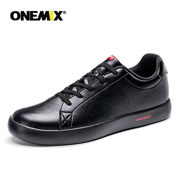 U-Black red ONEMIX Couple Casual Flat Shoes Autumn Men Sport Sneaker Skateboarding Shoes Lightweight Walking Shoe Masculino Zapatos De Mujer - Цвет: U-Black red